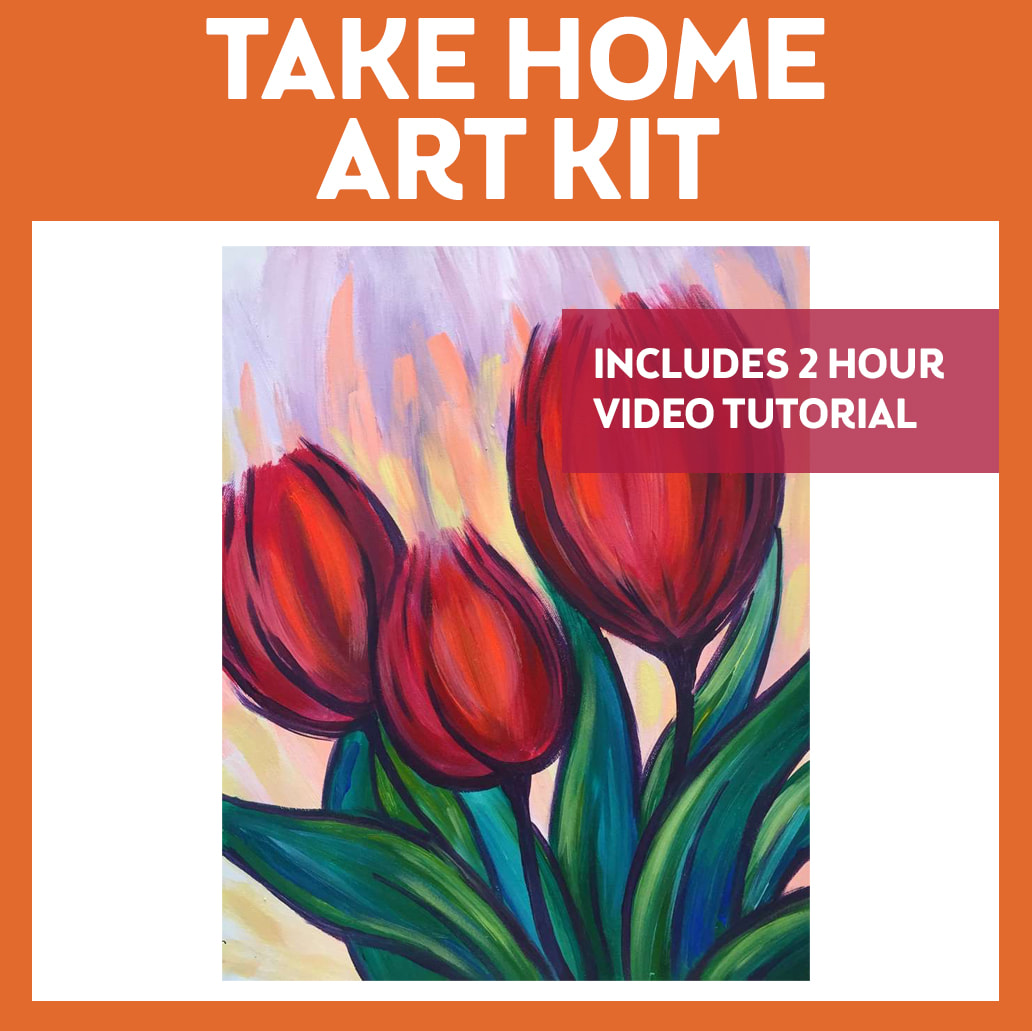 Check out our pre-recorded videos and paint kit options shipped to your door!